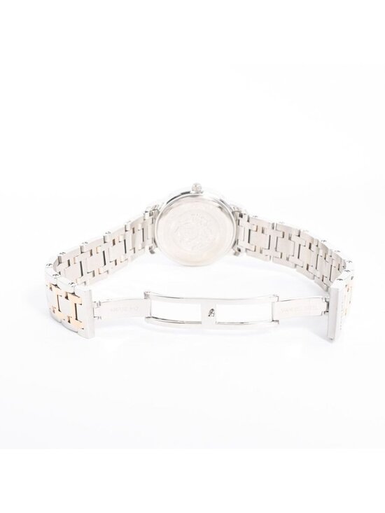 Hermes Stainless Steel Mother of Pearl 24mm Clipper Quartz  Hermes Watch Clipper Gold